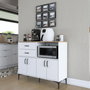 Hanah Home Gabinete Multipropósito Blanco y Nuez